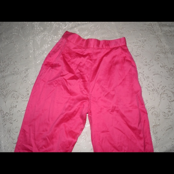 ESCADA HIGH WAIST PINK PANTS SIZE 34 German - Picture 3 of 10